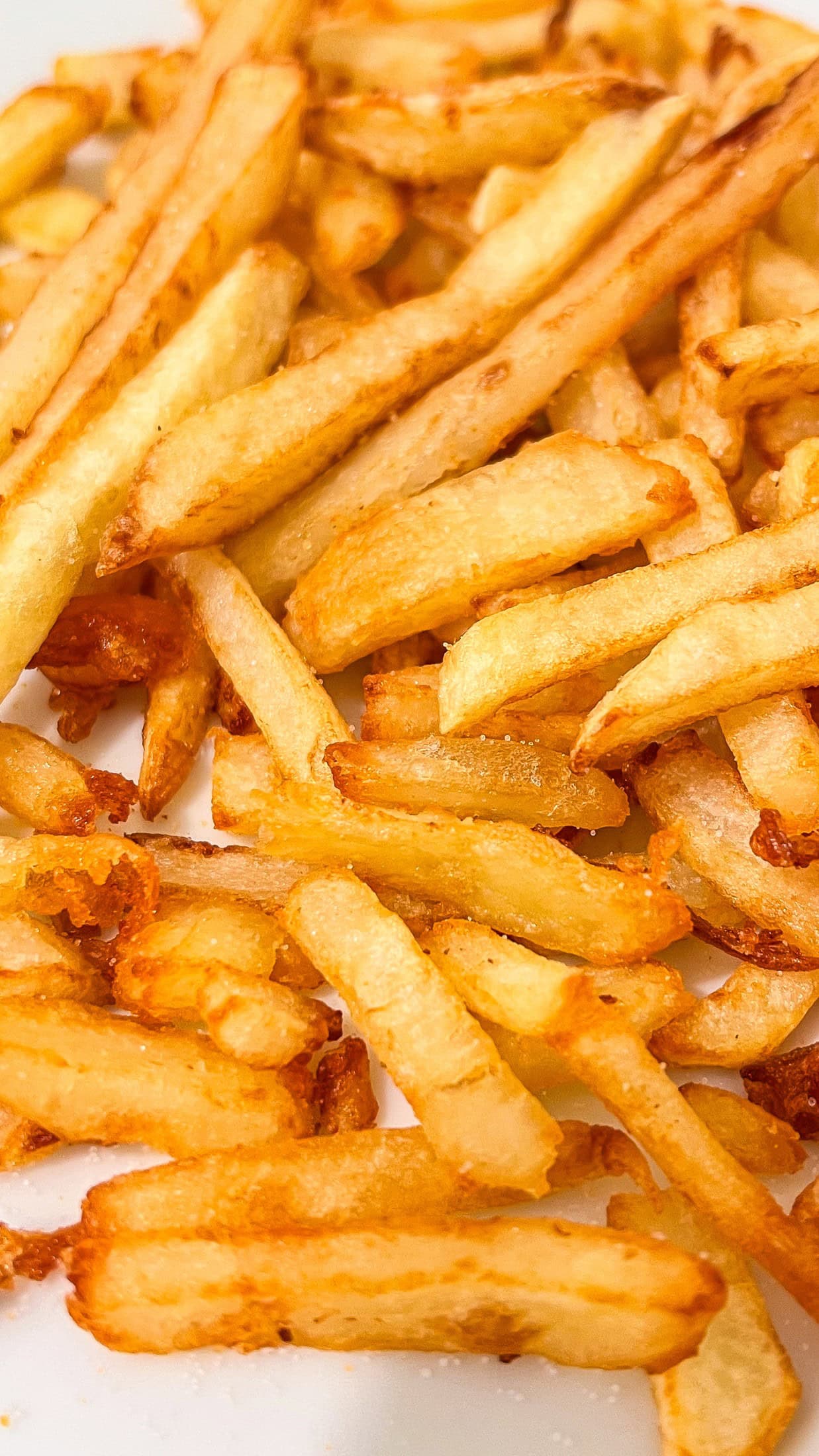 Homemade Fries close-up. 