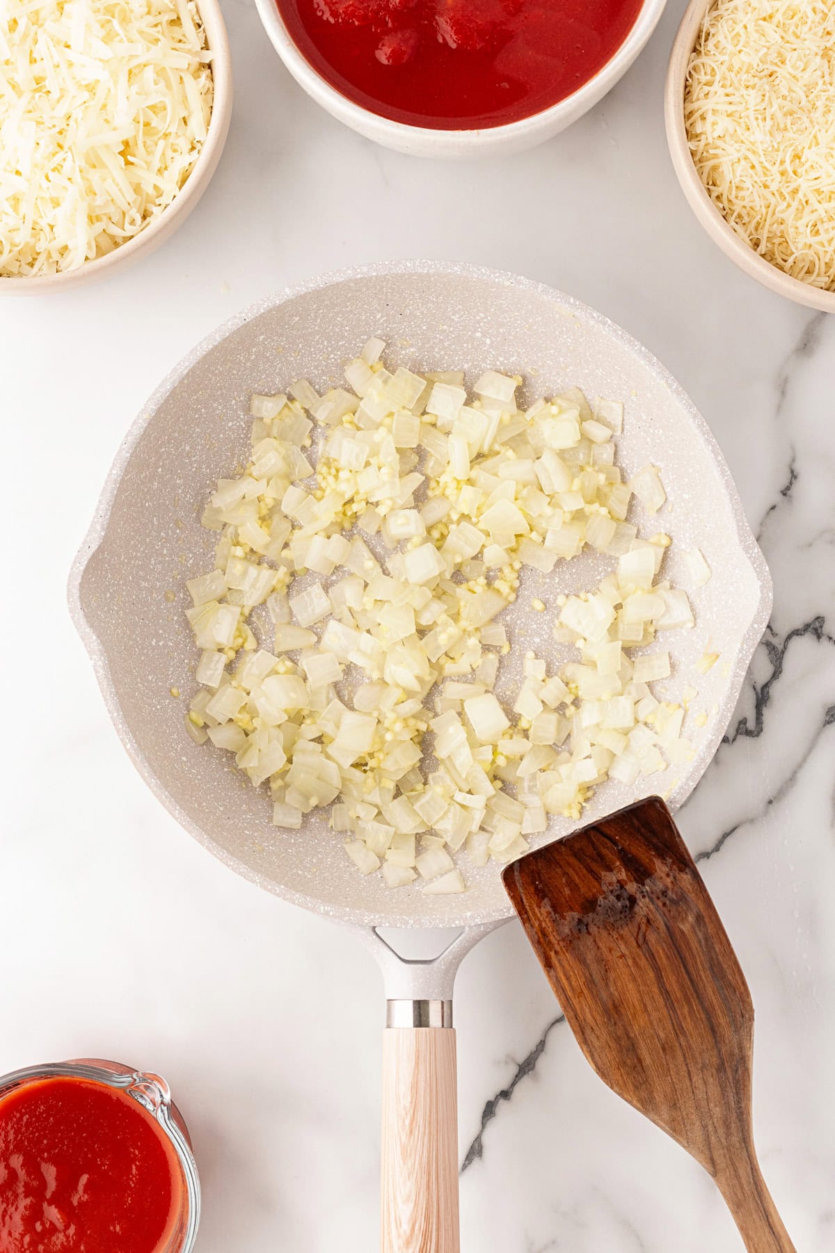 Garlic added.