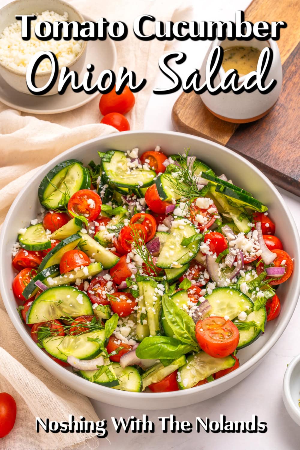 Tomato Cucumber Onion Salad pin.