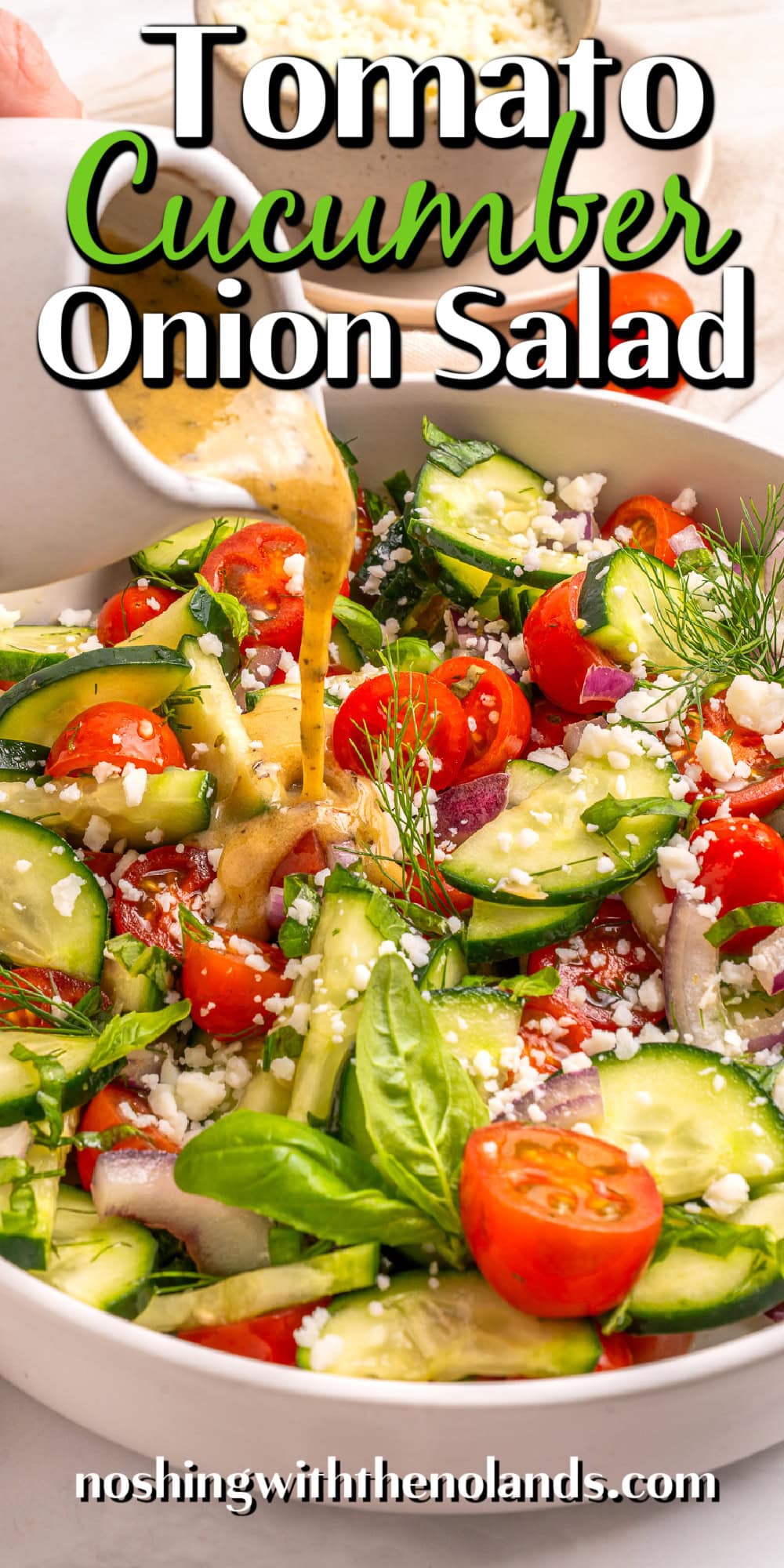 Tomato Cucumber Onion Salad pin.