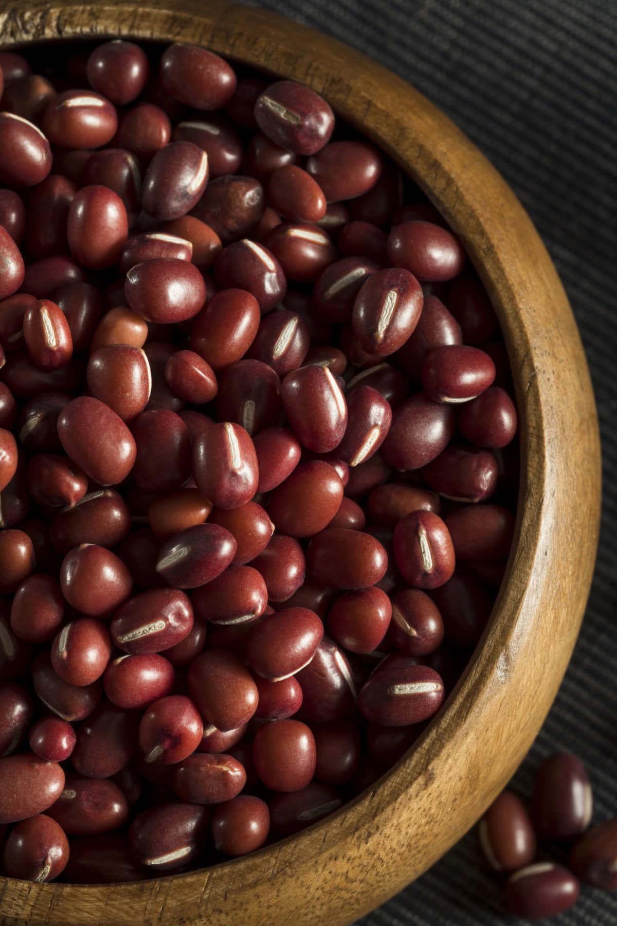 Adzuki beans in a bowl. 