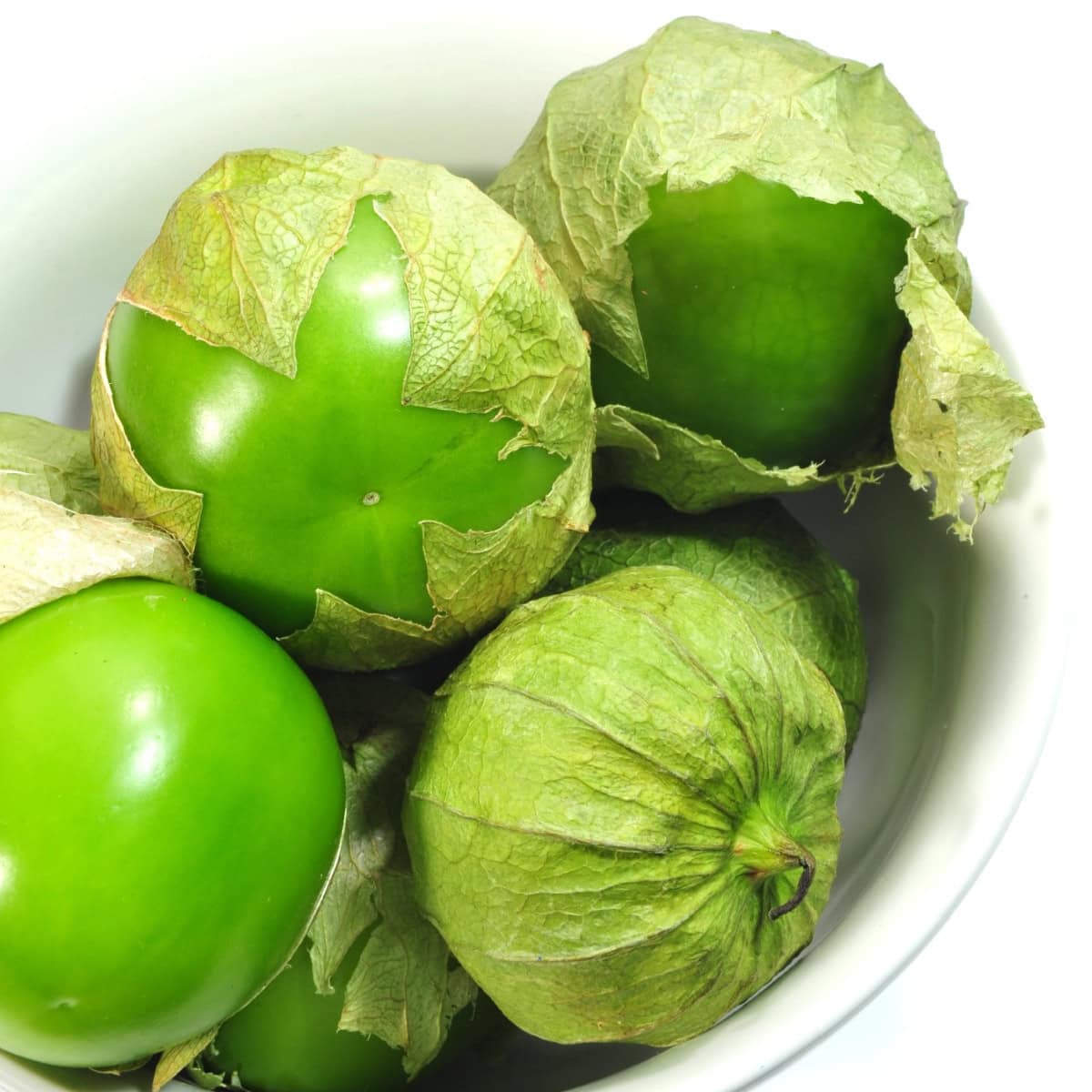 Tomatillos in a bowl.