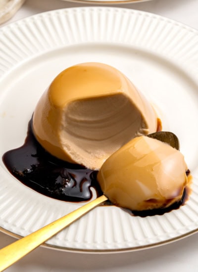 Taking a spoonful.