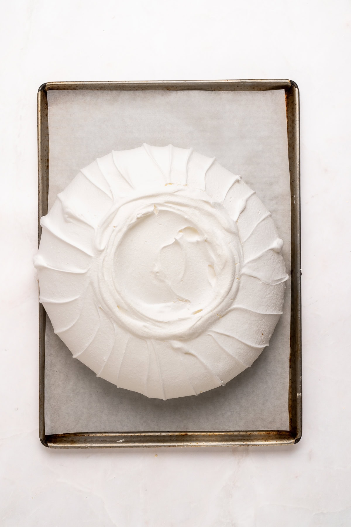 Baked pavlova.