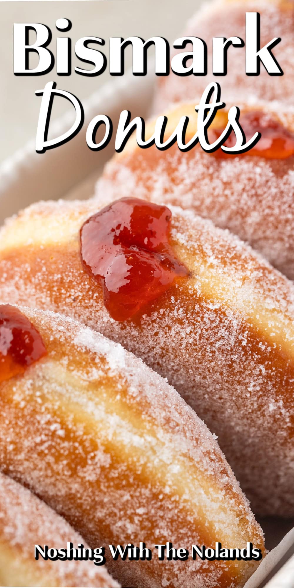 Bismark Donut Recipe pin. 