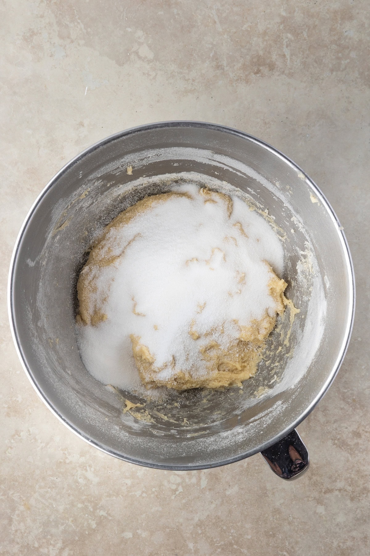 Sugar added. 