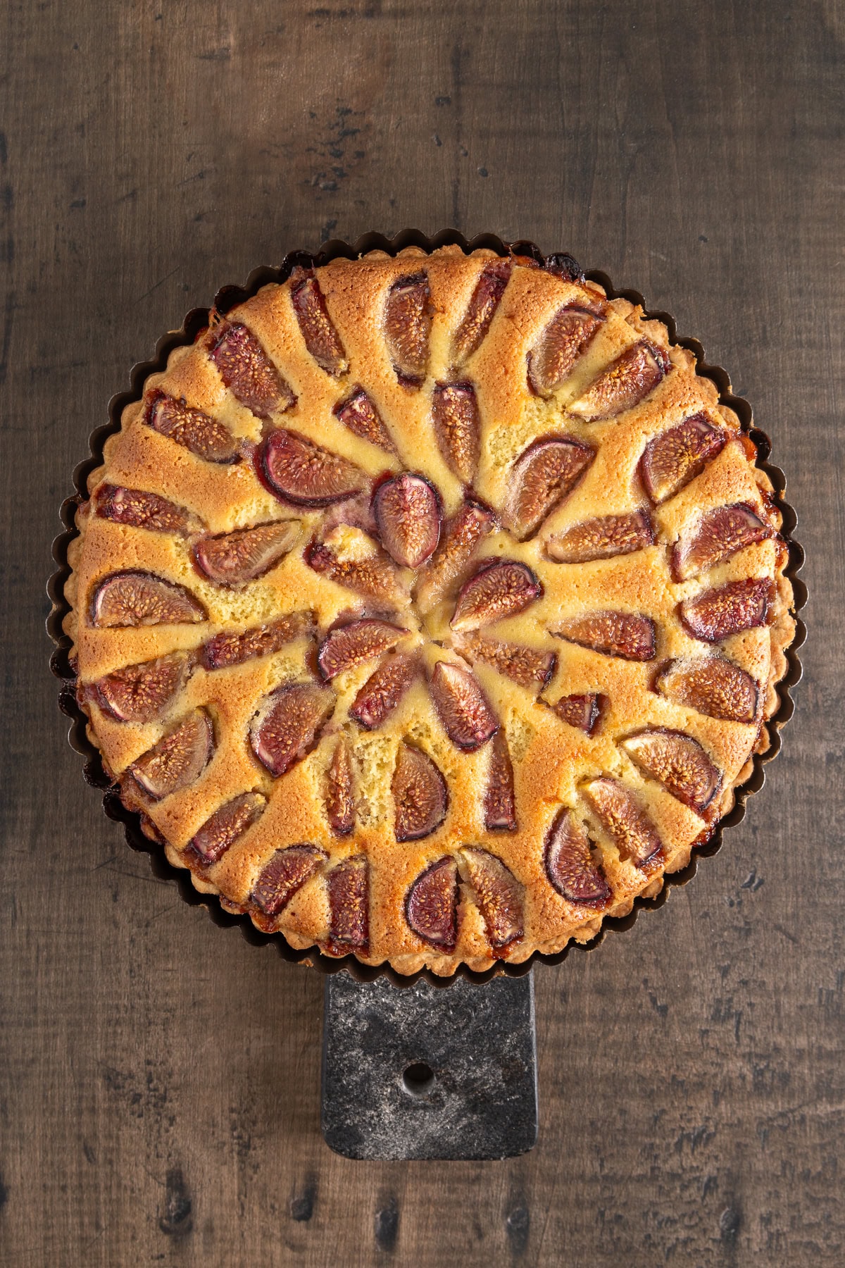 Baked tart. 