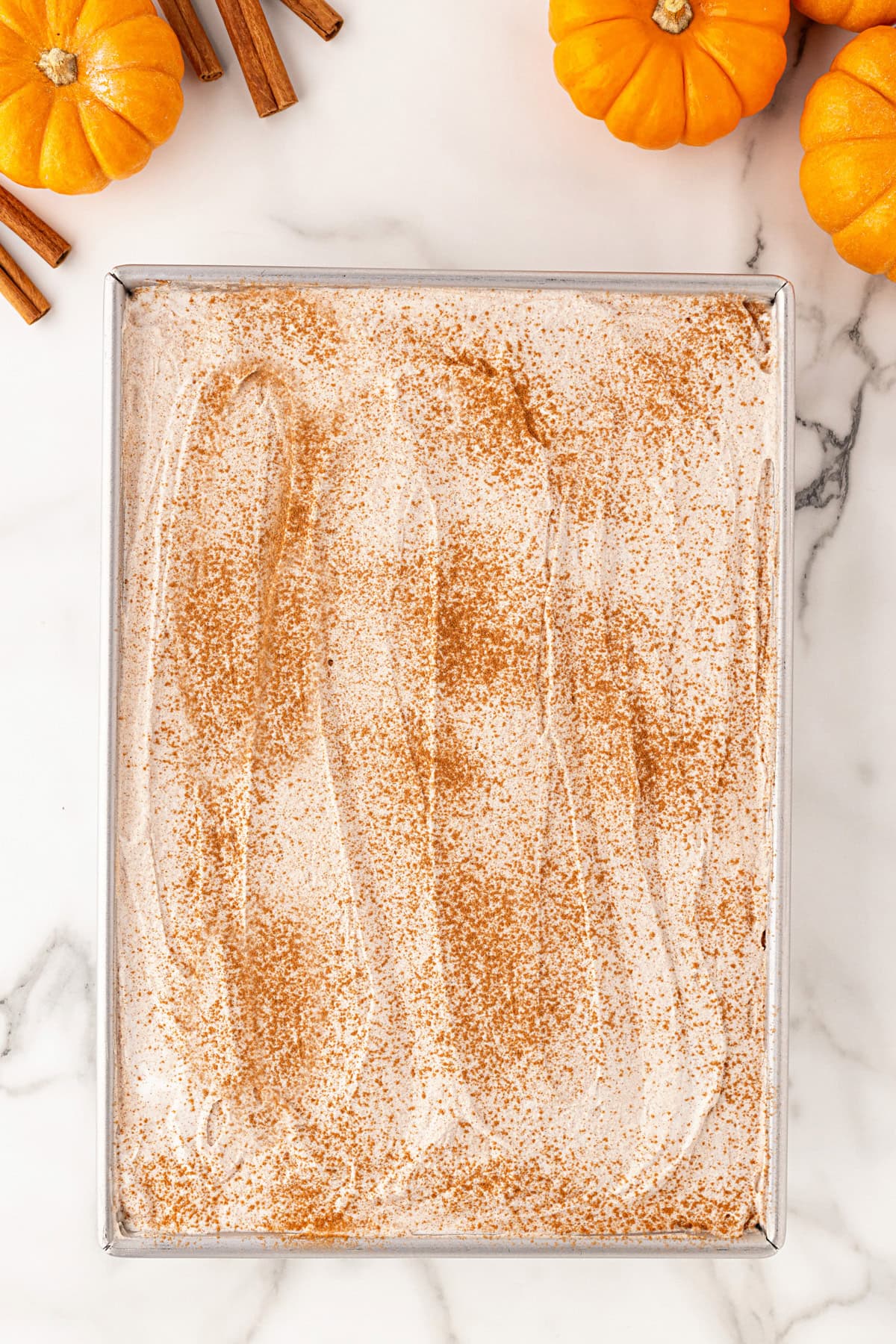 Iced cake.