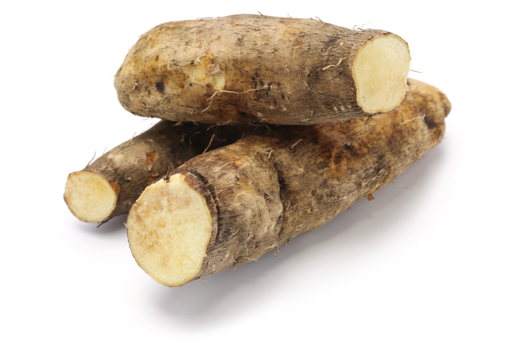 Picture of yams showing the inside.