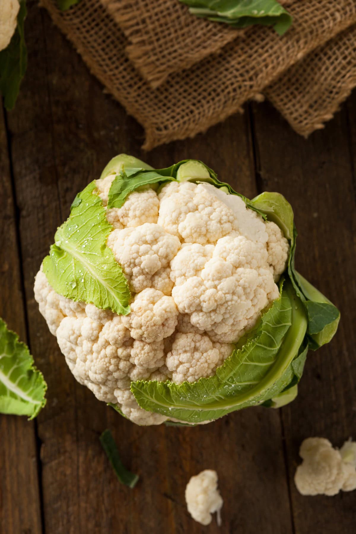 Head of cauliflower. 