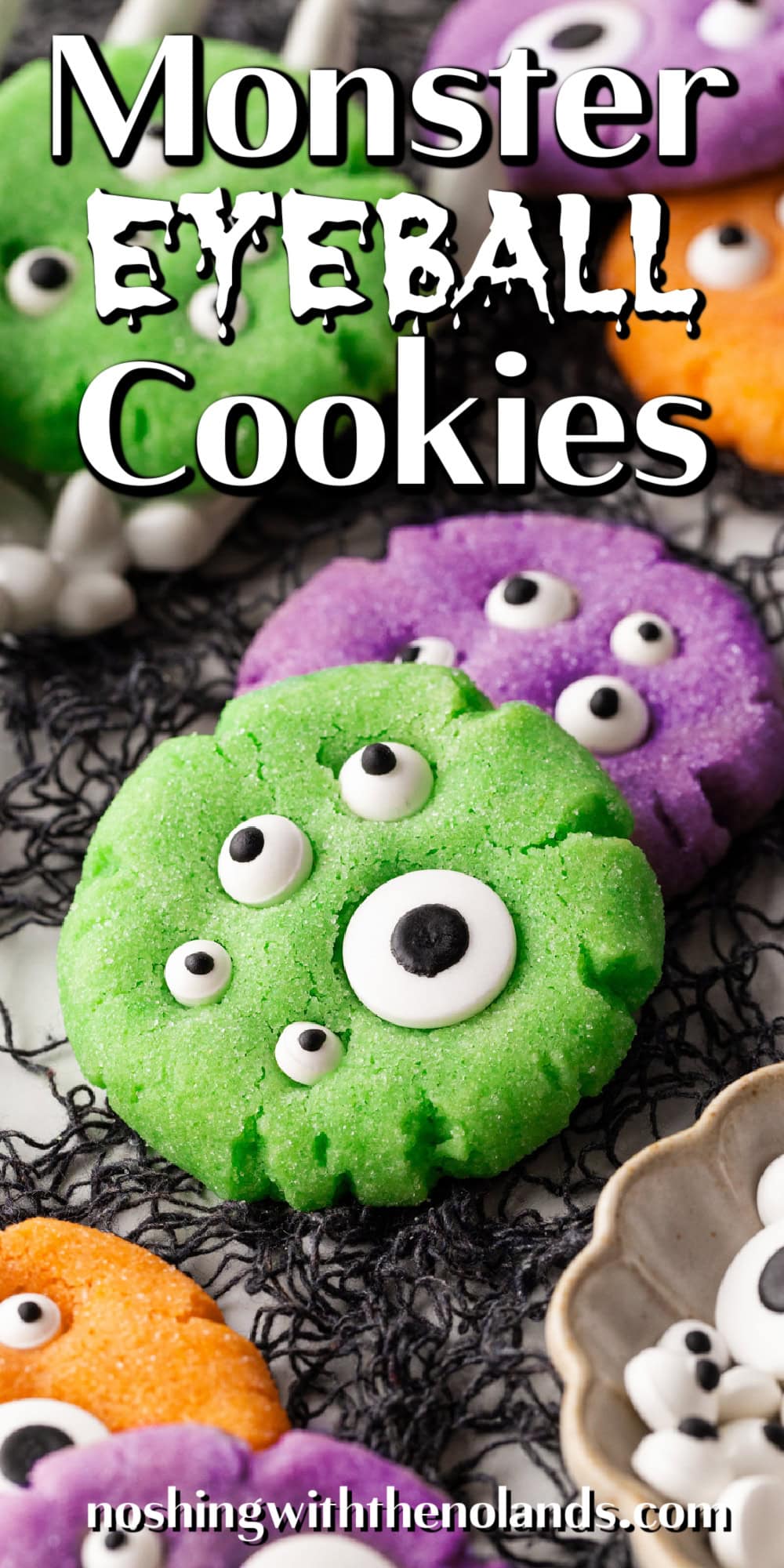 Monster Eyeball Cookies pin. 