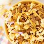 Up close No-Bake Party Mix.