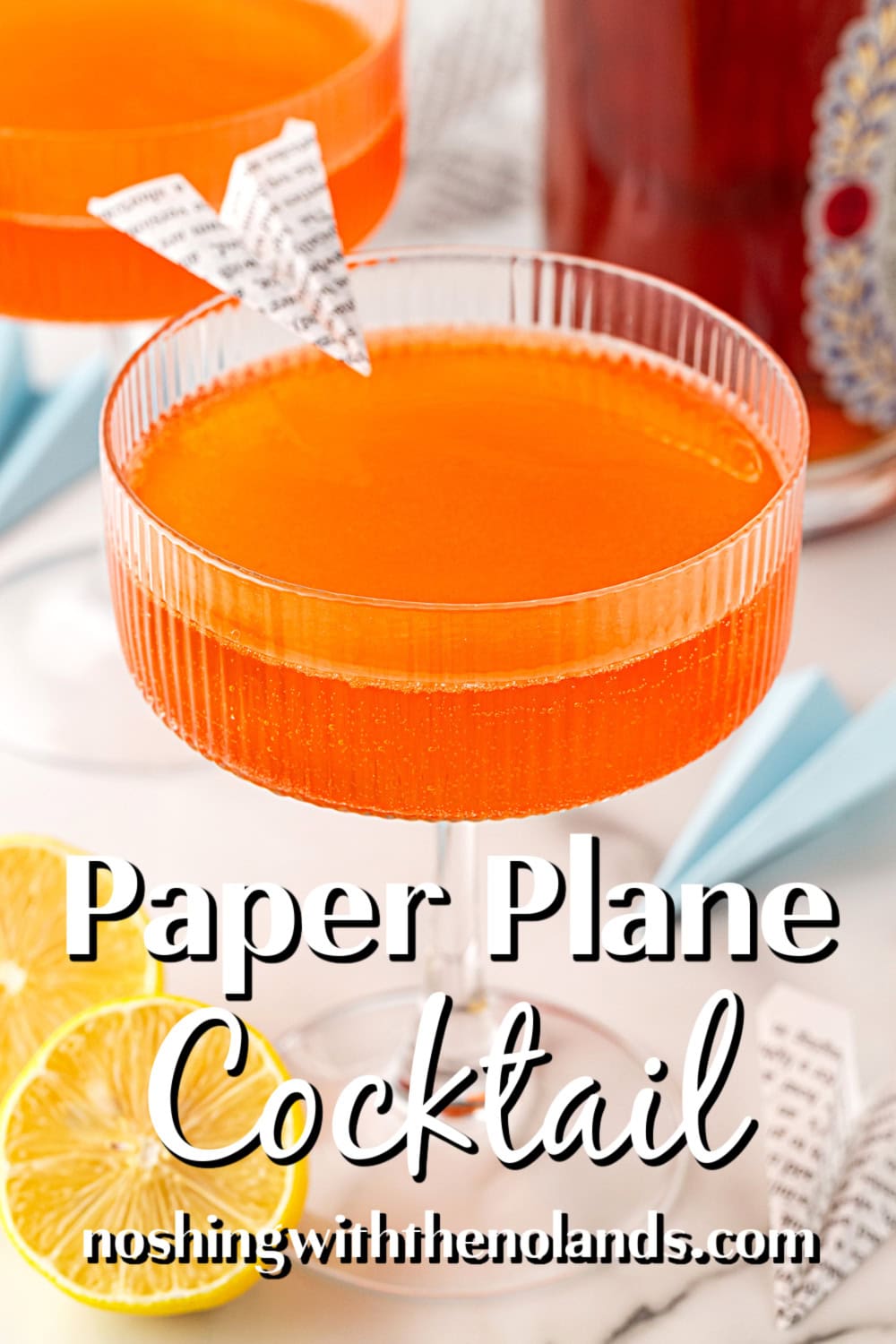 Paper Plane Cocktail pin. 