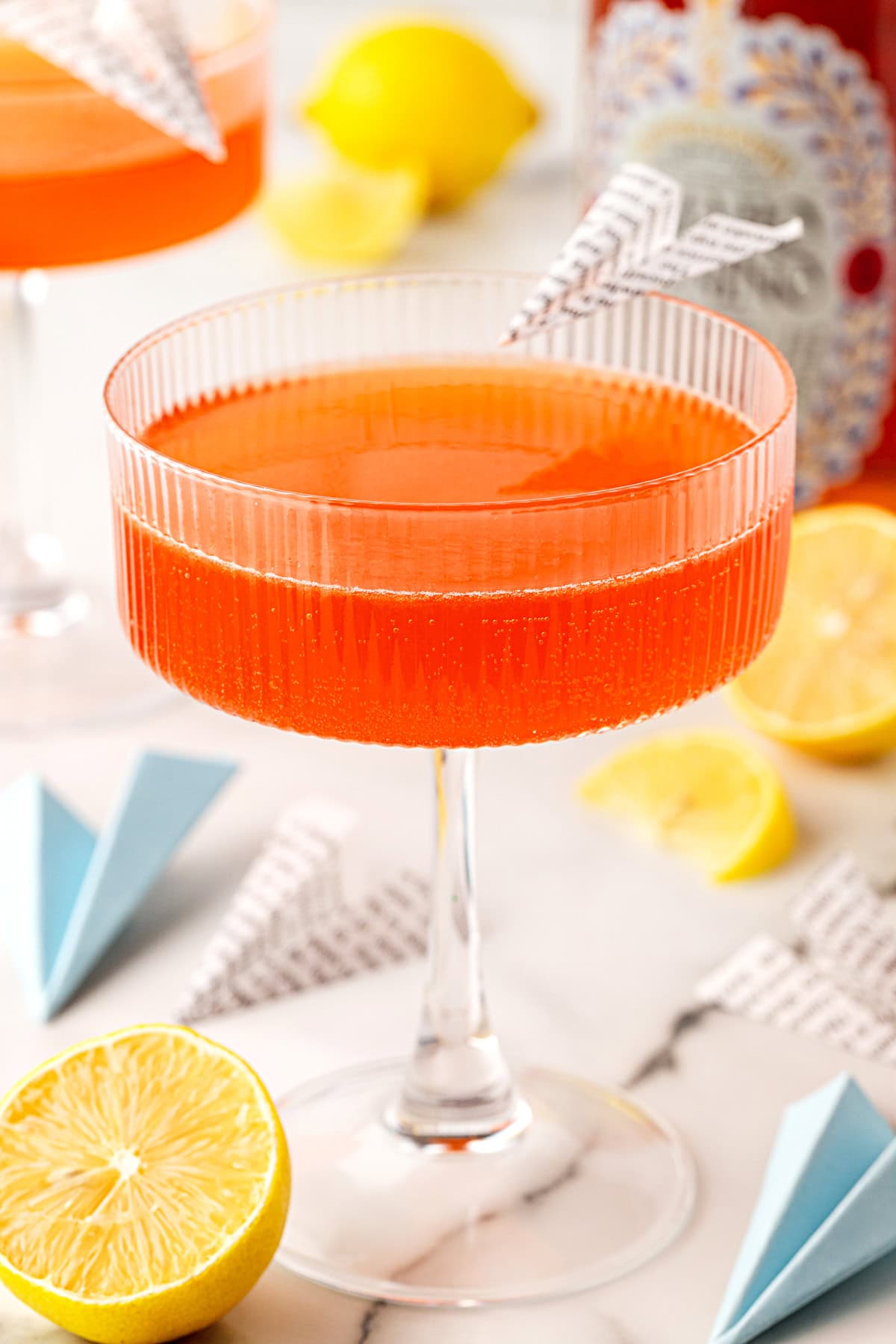 Finished Paper Plane Cocktail. 